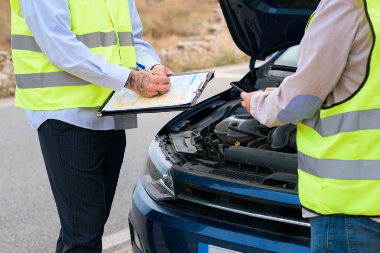 People inspecting a vehicle's engine bay | Featured image for safest cars in Australia Blog by eCarz.