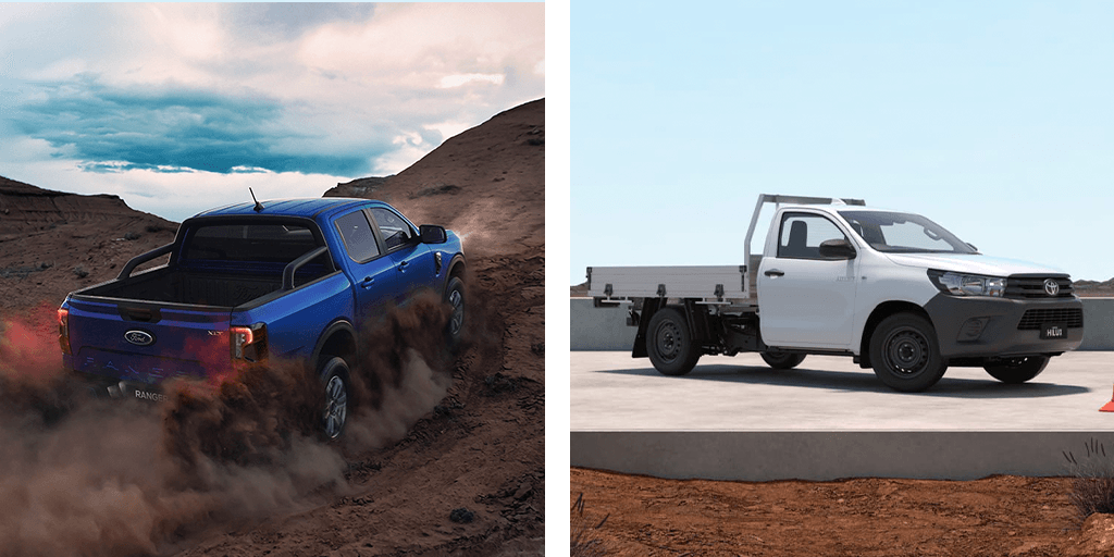 Comparing the pros and cons of the two best selling cars in Australia: The Ford Ranger and Toyota Hilux